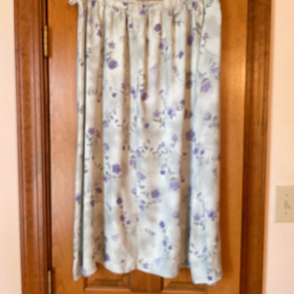 Southern Lady Green Midi A-Line Skirt